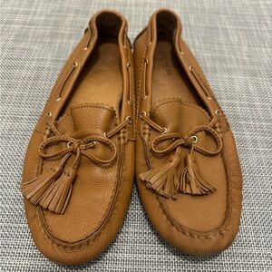 COACH Nadia Driving Moccasins “Nadia” Brown Leather Sz 8B